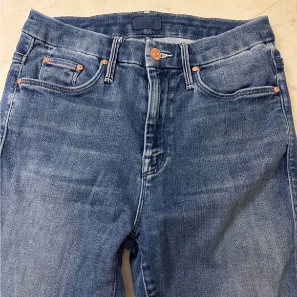 MOTHER Looker High-Rise Ankle Fray Skinny Jeans in Everything We Keep - Picture 11 of 11